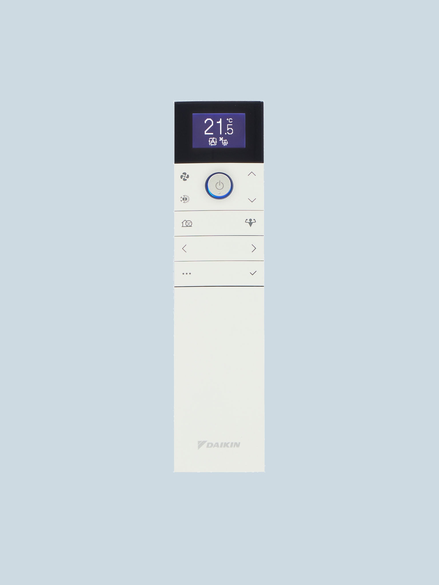 Imagem: Controlo remoto de um ar condicionado Daikin Emura