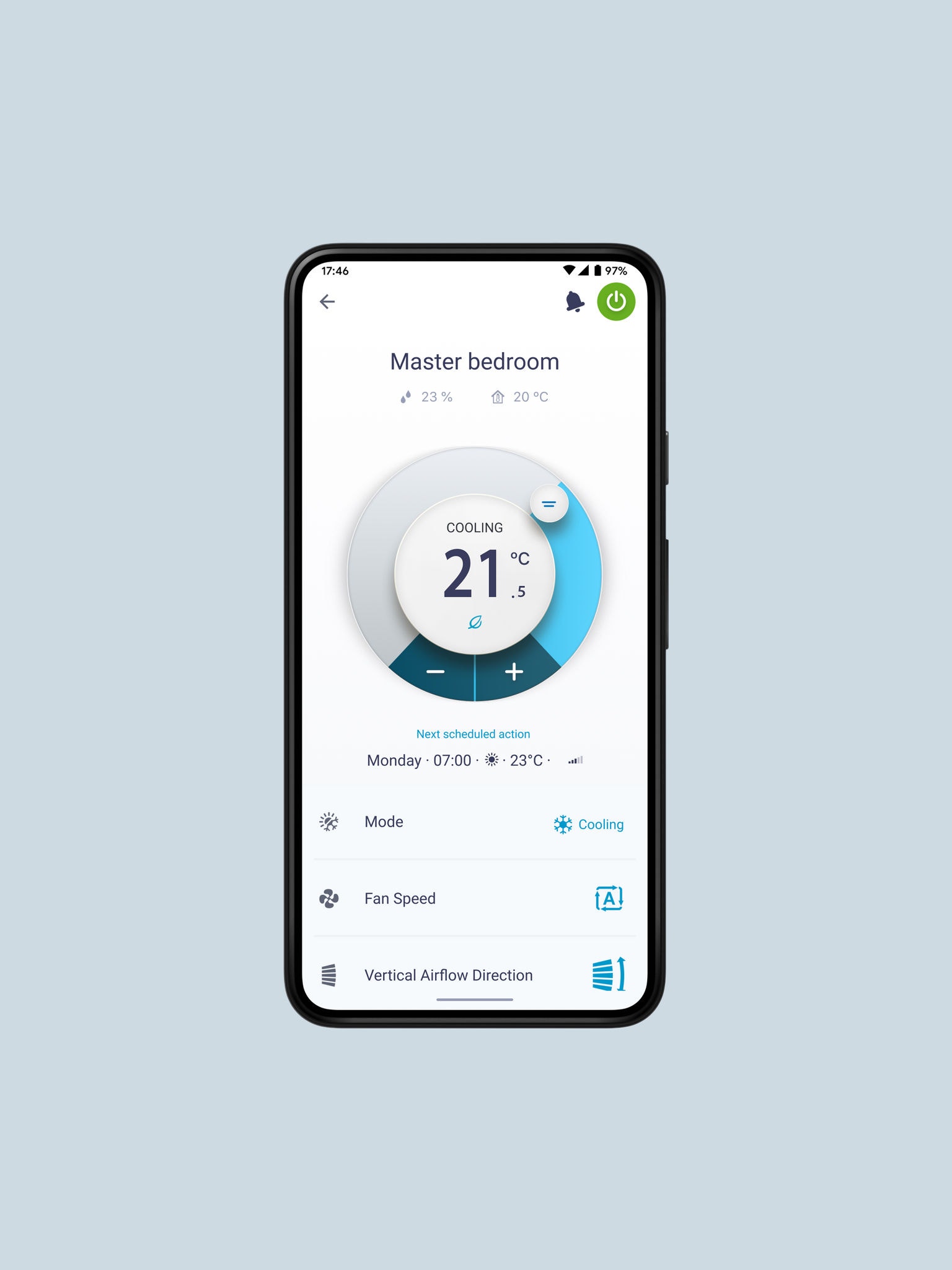Imagem: aplicação Onecta exibida num smartphone