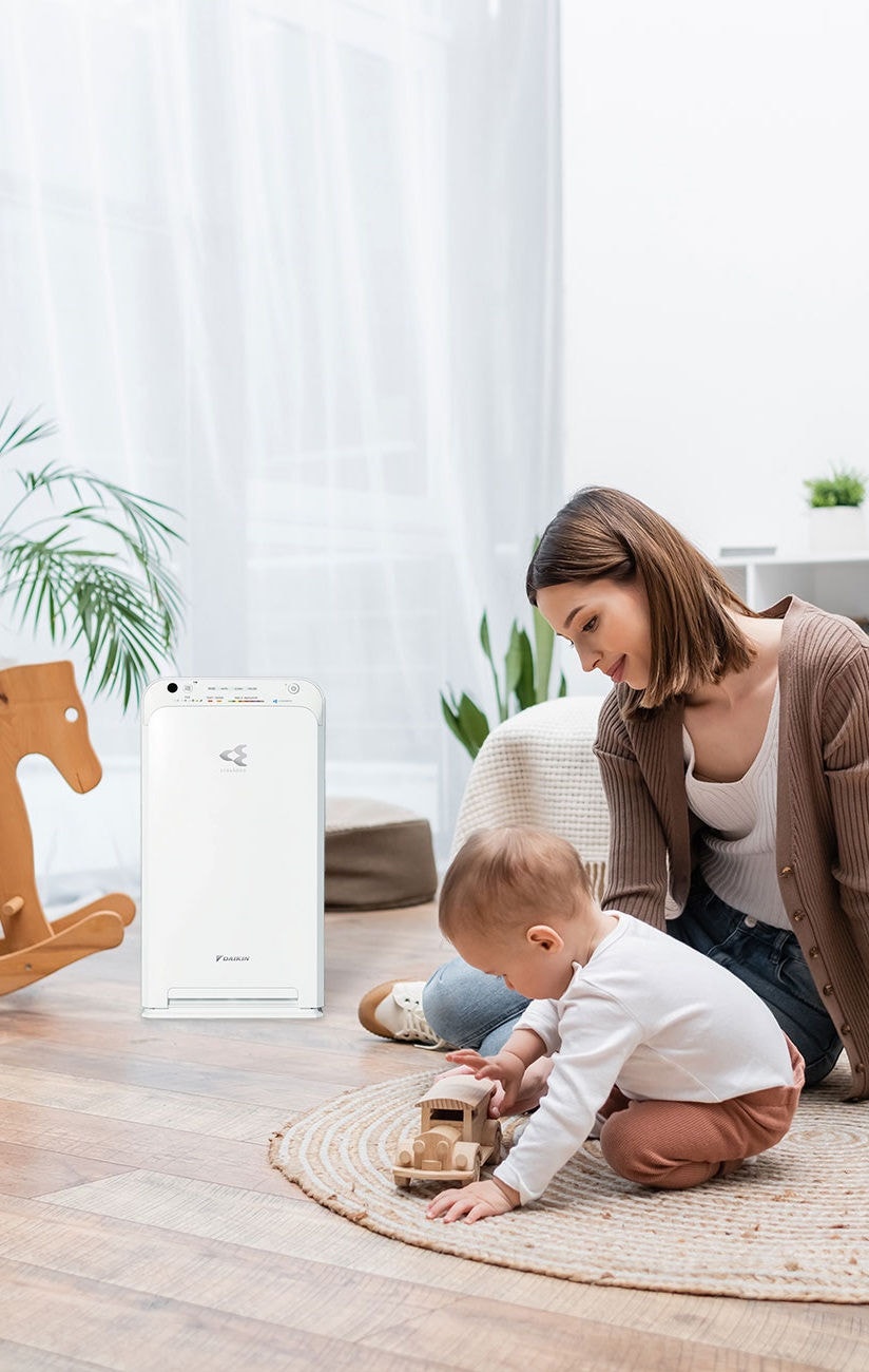 Kids bedroom free from airborne irritants thanks to an air purifier