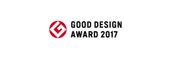Prémio Good Design Award 2017 com logótipo.